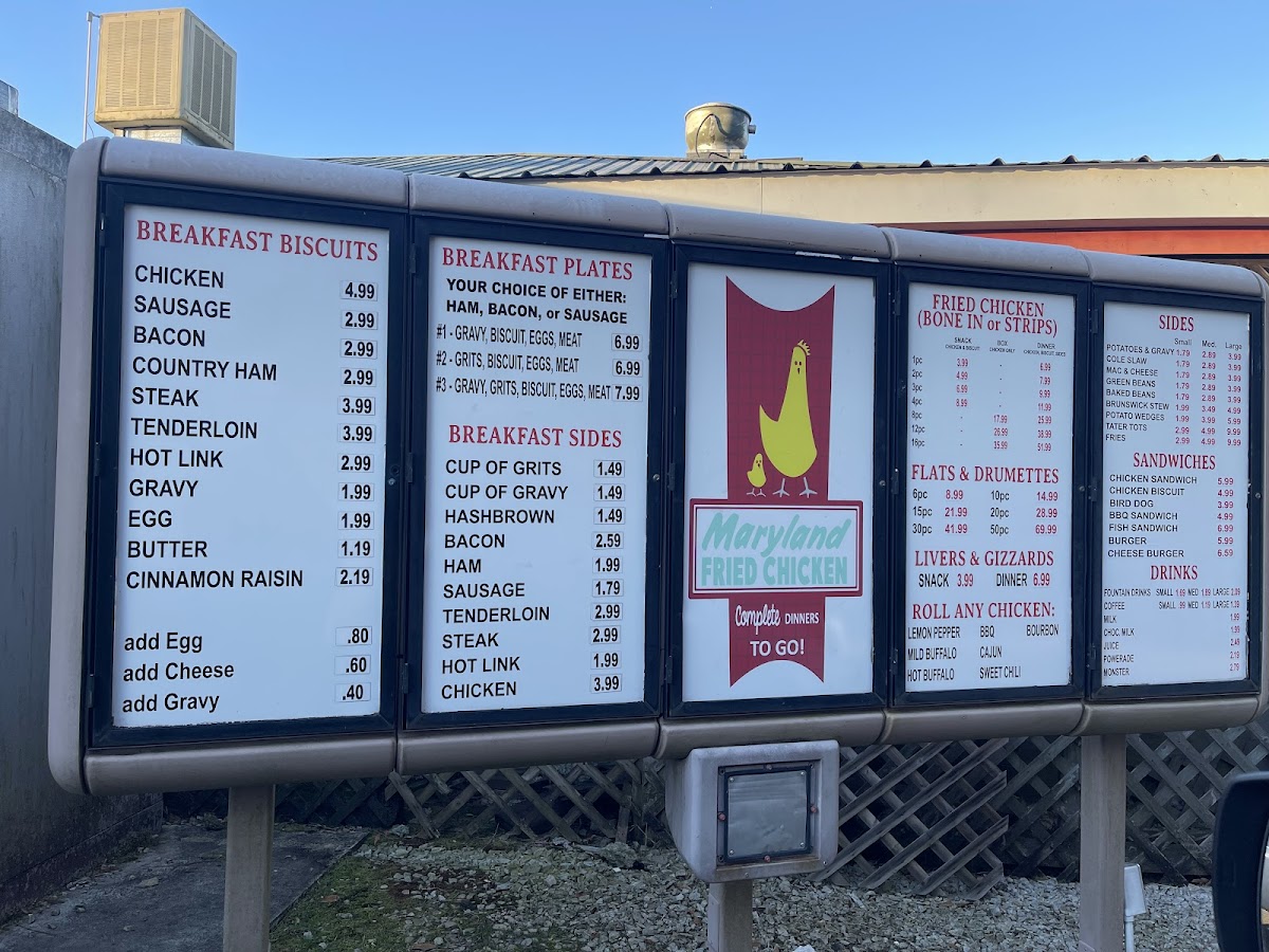 Maryland Fried Chicken Menu - Image 3